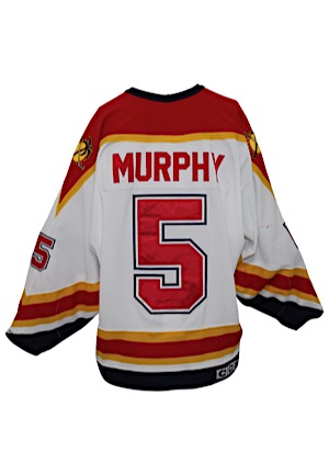 Circa 1996 Gord Murphy Florida Panthers Game-Used Jersey (Repairs)