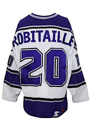 1998-99 Luc Robitaille Los Angeles Kings Game-Used Jersey (Photo-Matched To 500th Career Goal Celebration • Team Repairs)