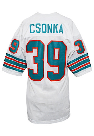 1973-74 Larry Csonka Miami Dolphins Game-Used Jersey (Multiple Repairs • Graded 10)
