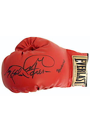 Muhammad Ali, George Foreman & Larry Holmes Multi-Signed Everlast Boxing Glove