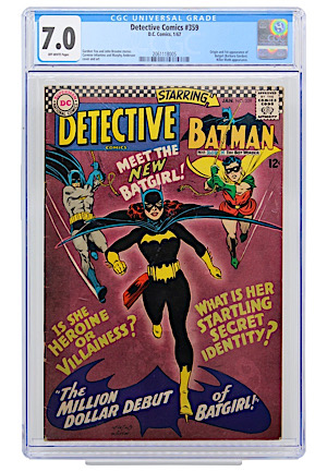 1967 Detective Comics #359 D.C. Comics (CGC Encapsulated 7.0 • Origin & 1st Appearance Of Batgirl)
