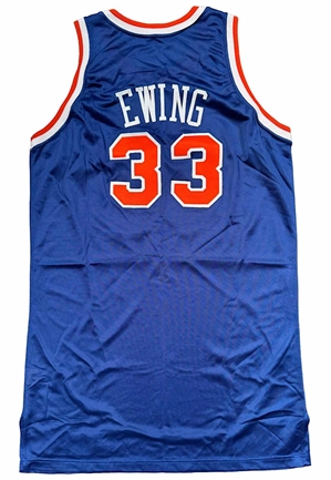 11/7/1993 Patrick Ewing NY Knicks Game-Used & Autographed Jersey (Photo-Matched To Season High 44-Point Game)