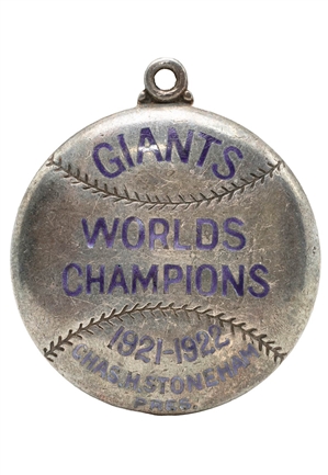 1923 New York Giants Silver Season Pass with World Series Champion Engraving (Sterling Silver)