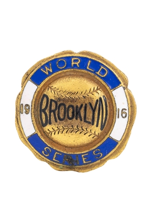 1916 Brooklyn Robins (Dodgers) World Series Press Pin