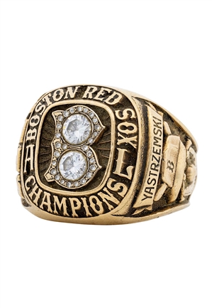 1967 Carl Yastrzemski Boston Red Sox AL Championship Players Ring (Yaz Family LOA)