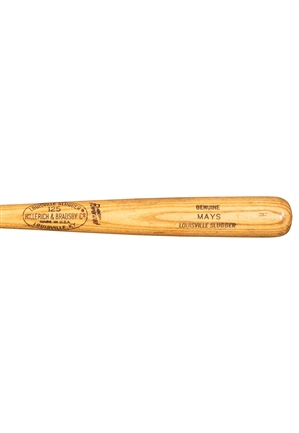 1969-72 Willie Mays Game Used Bat (PSA GU 9.5)