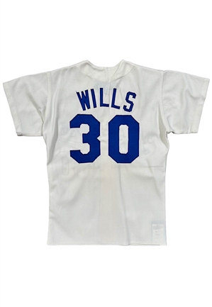 1972 Maury Wills Los Angeles Dodgers Game-Used & Signed Jersey (Final Season • Sothebys)