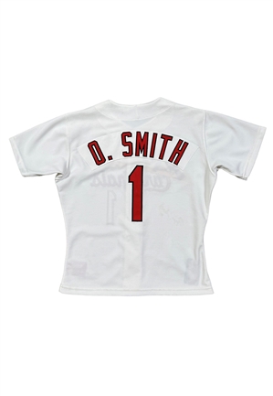 1993 Ozzie Smith St. Louis Cardinals Game-Used & Signed Jersey 