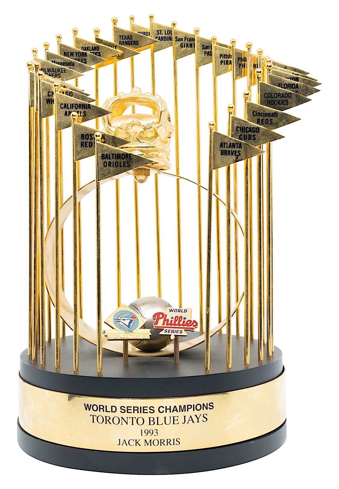 Jack Morris Toronto Blue Jays World Series Trophy Grey Flannel