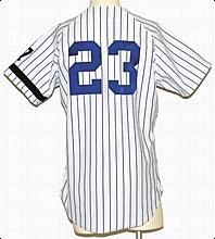 Lot Detail - 1995 Don Mattingly Game Worn and Signed Jersey