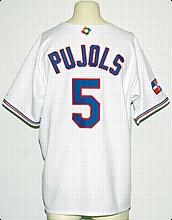 Lot Detail - 2006 Albert Pujols Game Issued and Signed Dominican Republic  World Baseball Classic Road Jersey (JSA)
