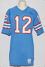 Lot Detail - 1980-1981 Ken Stabler Game Used Houston Oilers Home Jersey  Photo Matched To 9/28/1980 (Resolution Photomatching)