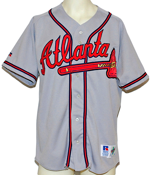 1996 Andruw Jones Game Worn Atlanta Braves World Series Jersey -, Lot  #81964
