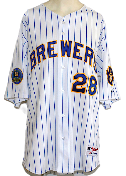 MLB Prince Fielder Milwaukee Brewers Youth Replica Home Jersey