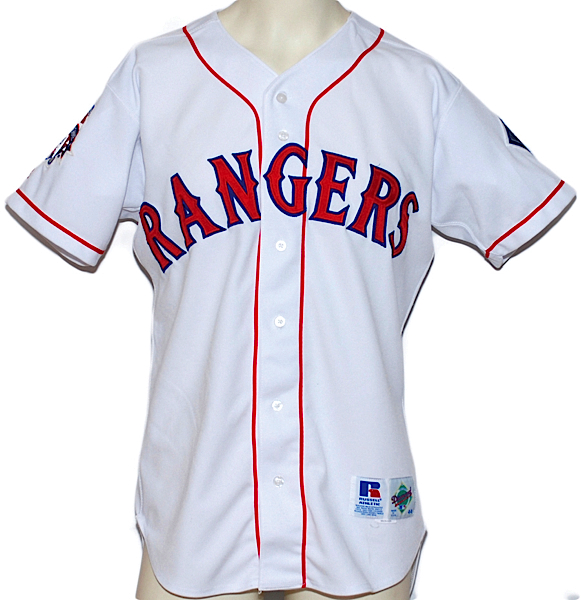 Lot Detail - 1995 Ivan Rodriguez Texas Rangers Game-Used Home Jersey