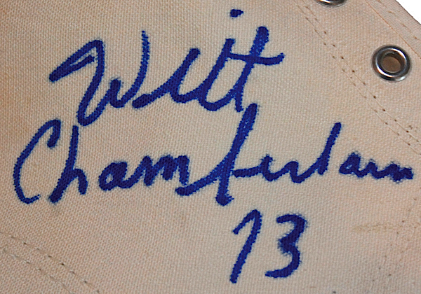 Lot Detail - 1950s Wilt Chamberlain Autographed Converse Chuck
