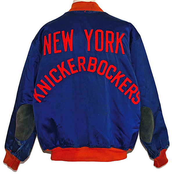 1947-1948 Lee Knorek NY Knickerbockers Game-Worn Jacket (Earliest Worn Knicks Item Known)