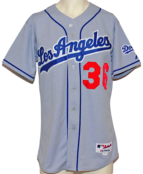 Lot Detail - 2006 Greg Maddux Los Angeles Dodgers Game-Used Road Jersey
