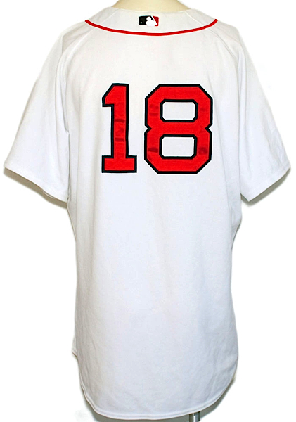 Lot Detail - 2007 Daisuke Matsuzaka Rookie Boston Red Sox Game-Used Home  Jersey (Steiner LOA) (World Championship Season)