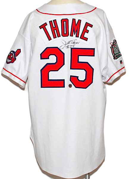 Lot Detail - 1999 Jim Thome Cleveland Indians Game-Used & Autographed  All-Star Game Jersey (JSA)
