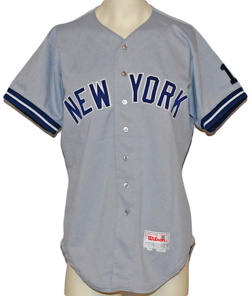 Lot Detail - 1990 Dave Righetti NY Yankees Game-Used Road Jersey