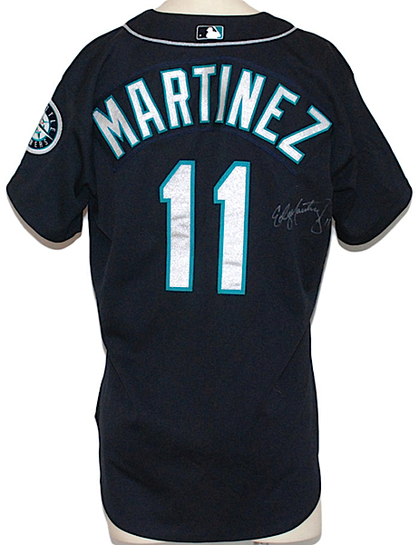 Lot Detail - 2000 Edgar Martinez Seattle Mariners Game-Used & Autographed  Alternate Jersey (JSA)