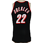 Early 1990s Clyde Drexler Portland Trailblazers Game-Used Road Jersey