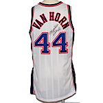 1997-1998 Keith Van Horn Rookie NJ Nets Game-Used & Autographed Home Jersey (JSA)