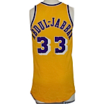 1979-80 Kareem Abdul-Jabbar Los Angeles Lakers Game-Used Home Jersey (Championship Season) (Lakers Employee LOA)