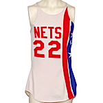 1974-1975 Ed Manning NY Nets ABA Game-Used Home Jersey