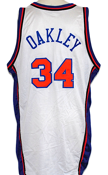 1997-1998 Charles Oakley NY Knicks Game-Used Home Jersey