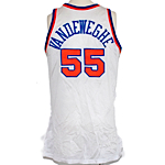 1991-1992 Kiki Vandeweghe NY Knicks Game-Used Home Jersey
