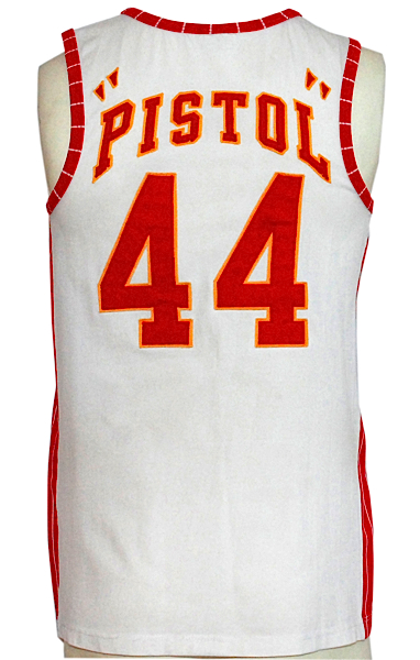 1970's Pete Maravich Signed Atlanta Hawks Jersey - The Only Known