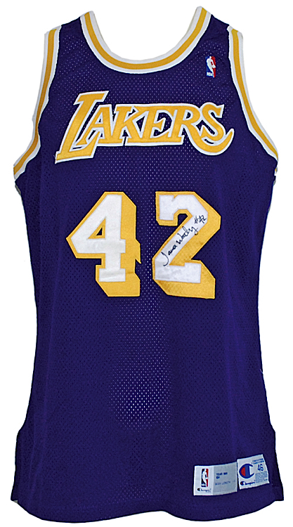 James Worthy Signed Los Angeles Lakers Jersey Inscribed Big Game James –  Super Sports Center