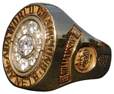 1976 John Williamson NY Nets ABA World Championship Ring (Players Ring)