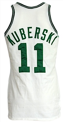 Early 1970s Steve Kuberski Boston Celtics Game-Used Home Jersey