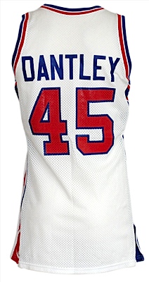1987-1988 Adrian Dantley Detroit Pistons Game-Used Home Jersey