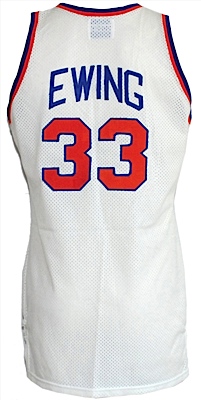 Circa 1987 Patrick Ewing NY Knicks Game-Used Home Jersey
