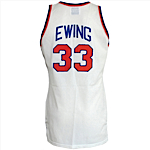 Circa 1987 Patrick Ewing NY Knicks Game-Used Home Jersey