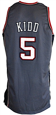 2004-2005 Jason Kidd New Jersey Nets Game-Used Road Alternate Jersey
