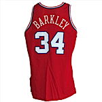 1990-1991 Charles Barkley Philadelphia 76ers Game-Used & Autographed Road Jersey (JSA)