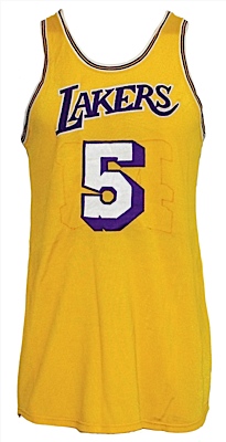 Circa 1971 Jim McMillan Los Angeles Lakers Game-Used Home Jersey