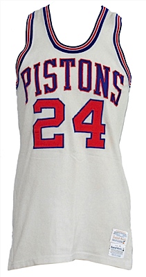 1971-1972 Jim Walker Detroit Pistons Game-Used Home Jersey