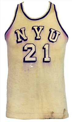 1946 Phil Regan NYU Violets Game-Used Home & Road Jerseys (2)