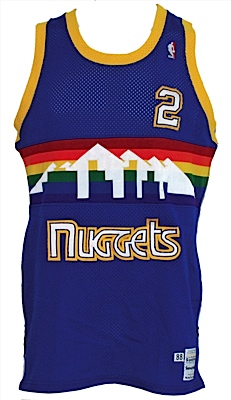 1988-1989 Alex English Denver Nuggets Game-Used Jersey with 1987-1988 Game-Used Shorts (2)