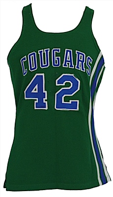1971-1972 Jim McDaniels / 1972-1973 Mike Lewis Carolina Cougars Game-Used Road Jersey (Very Rare)