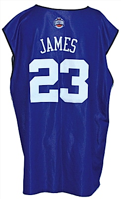 2005 LeBron James All-Star Game Worn Practice Jersey