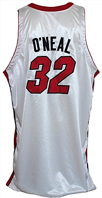 2005-2006 Shaquille ONeal Miami Heat Game-Used Home Jersey (Championship Season)