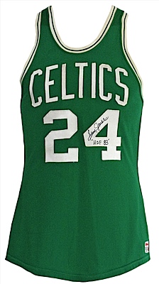 1968-1969 Sam Jones Boston Celtics Game-Used & Autographed Road Jersey (JSA)