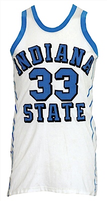 Lot Detail - Circa 1978 Larry Bird Indiana State Game-Used Home Knit  Uniform (2) (Pristine Provenance)